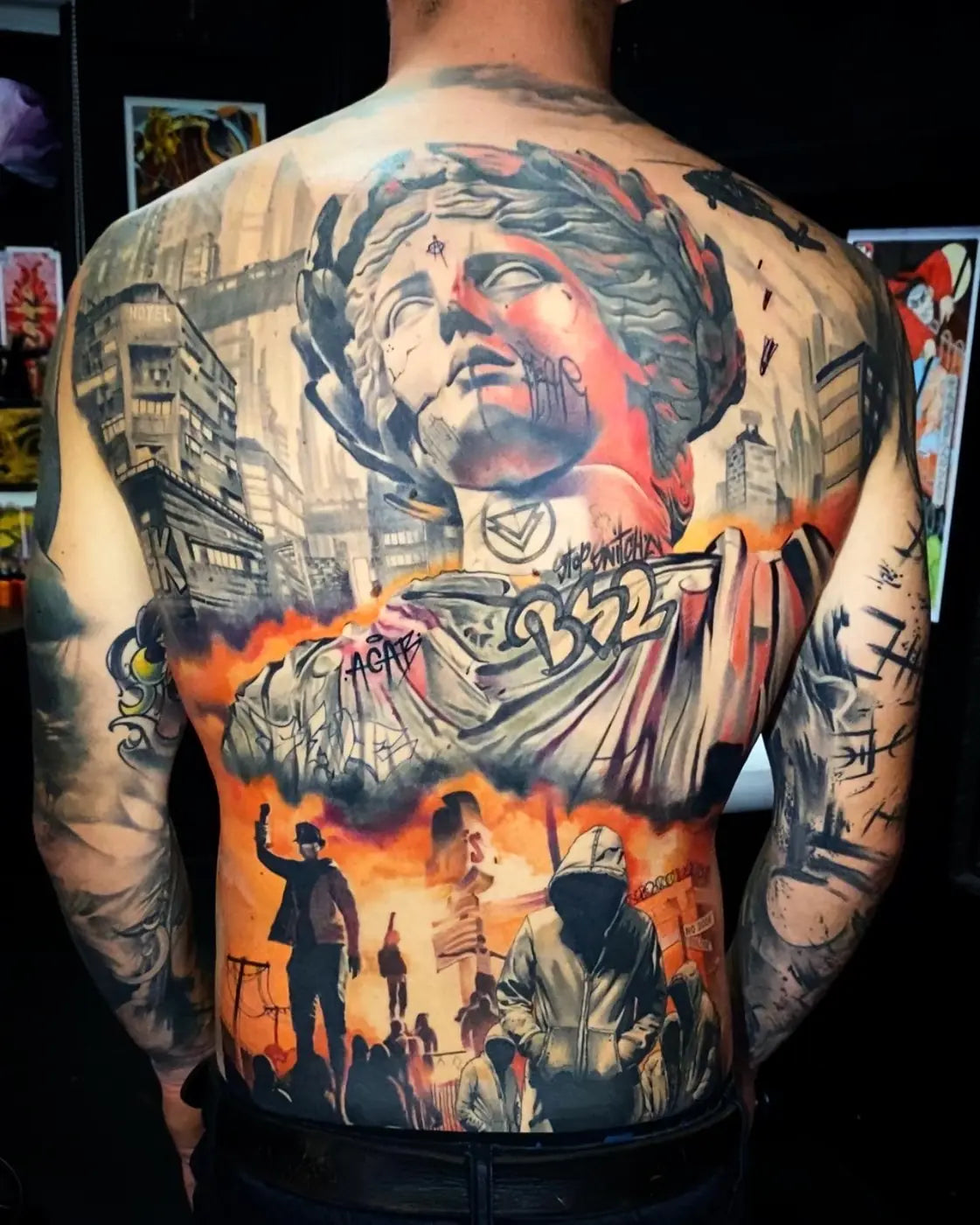 Full colour back piece