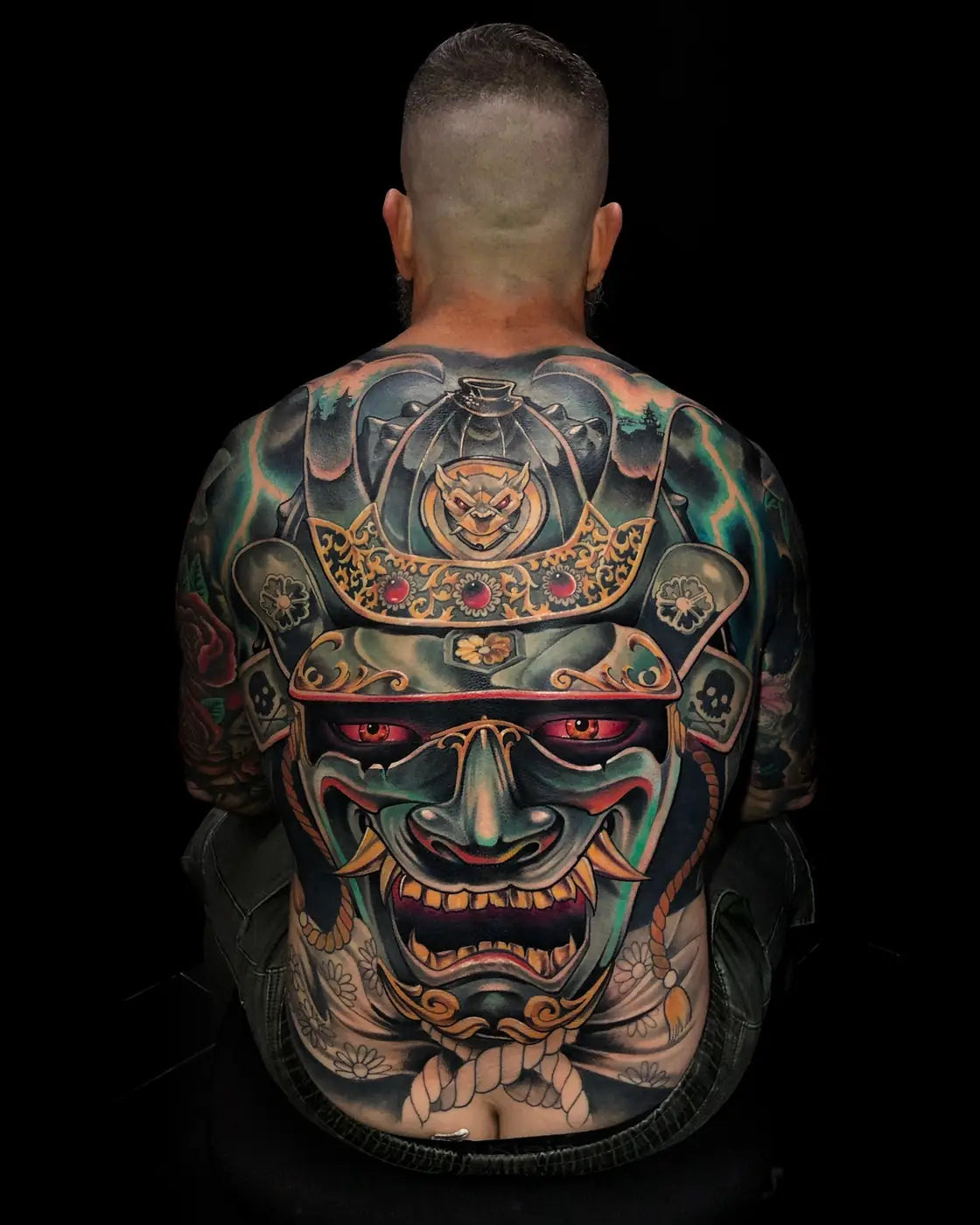 Colour samurai back