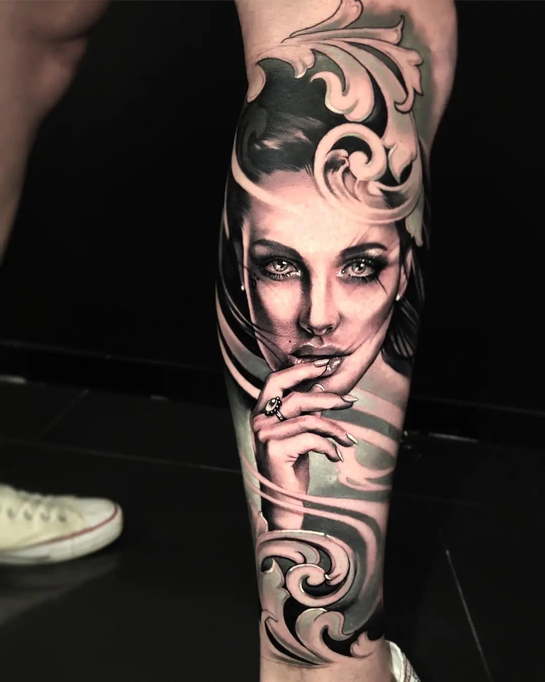 Portrait and filigree