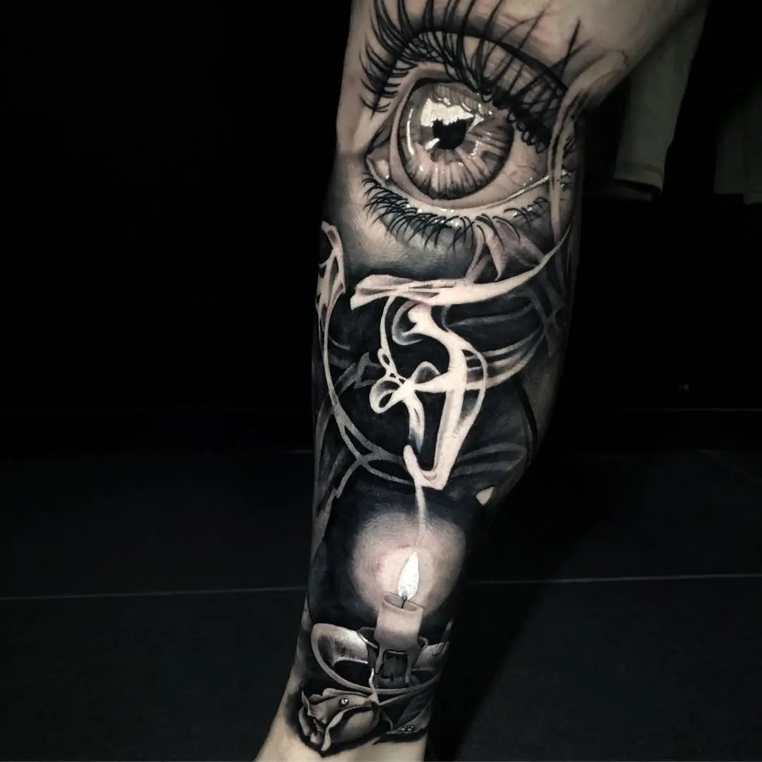 Eye and candle