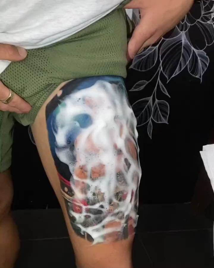 Fighter portrait leg